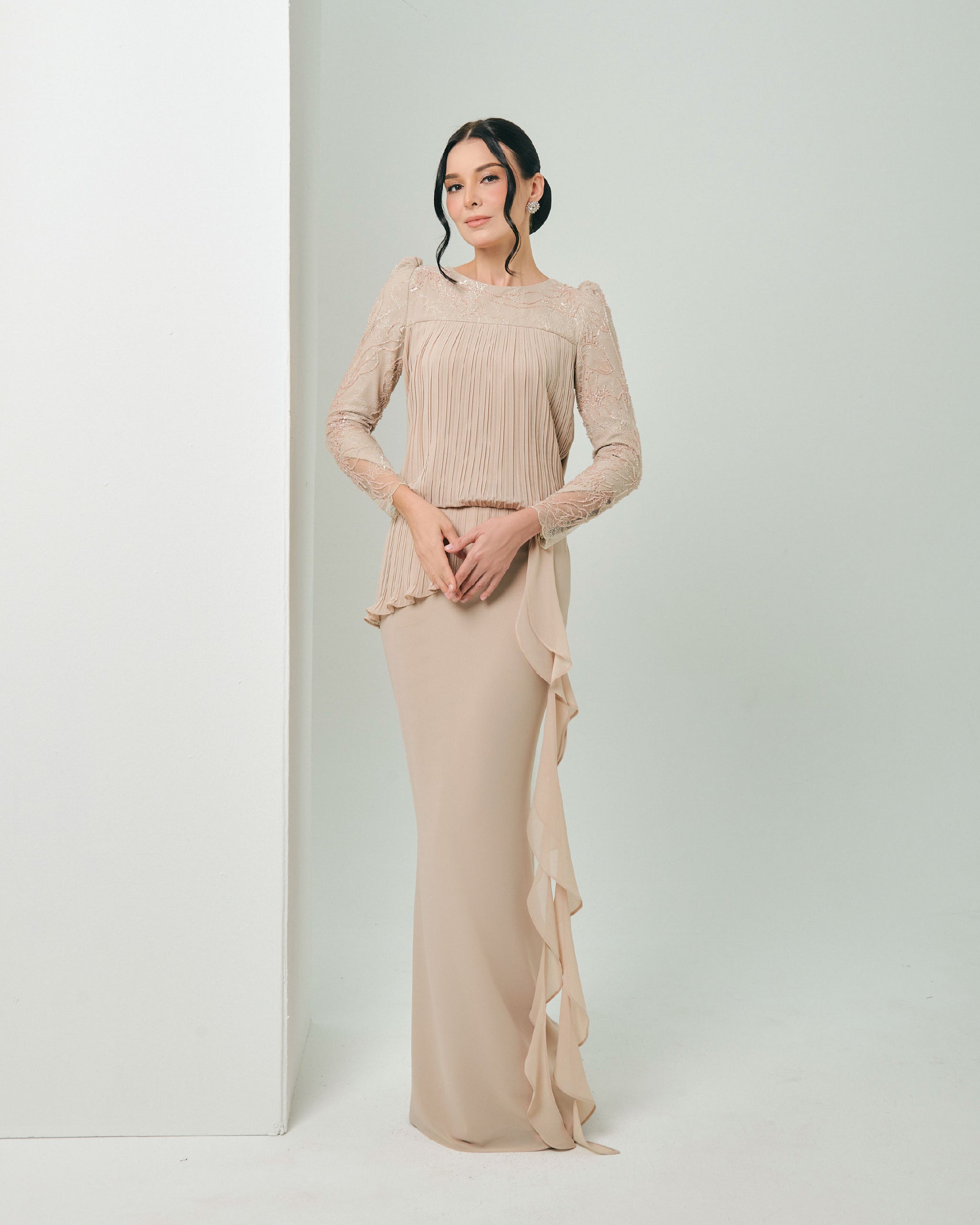 LYDIA LUXE - BLUSH KHAKI – Qiszar