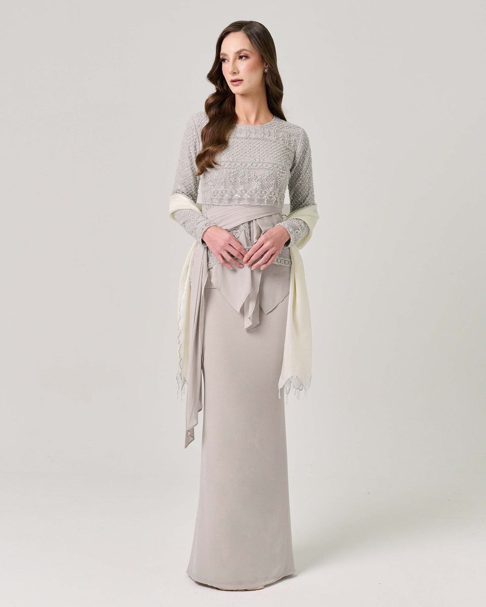 NASHAA MAHARANEE - STEEL GRAY – Qiszar
