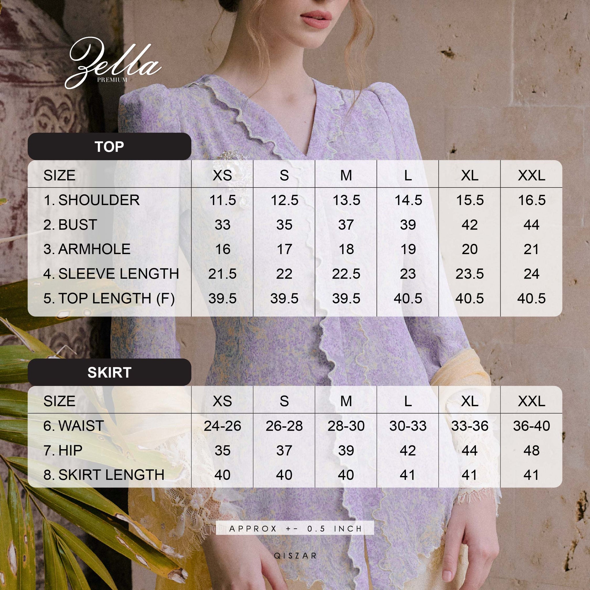 PREORDER) ZELLA PREMIUM - LAVENDER IRIS – Qiszar